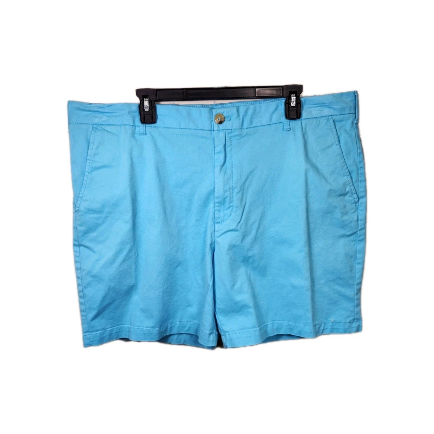 Izod Saltwater Shorts Men's Size 40 Chino Relaxed Classic Flat Front Blue 20