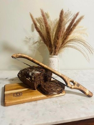 BREAD KNIFE AND CUTTING BOARD COMBO HANDMADE IN THE USA FREE NAME ENGRAVING