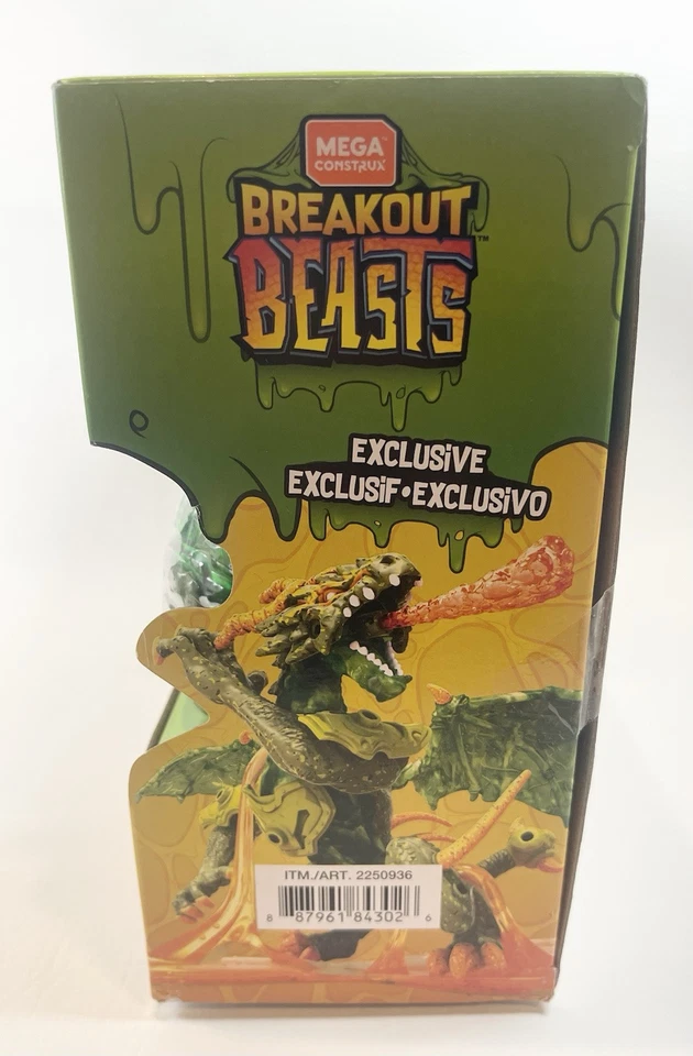 PAQUETE DE 3 LIMOS MEGA CONSTRUX BREAKOUT BEASTS *NUEVO Foto 4 de 4