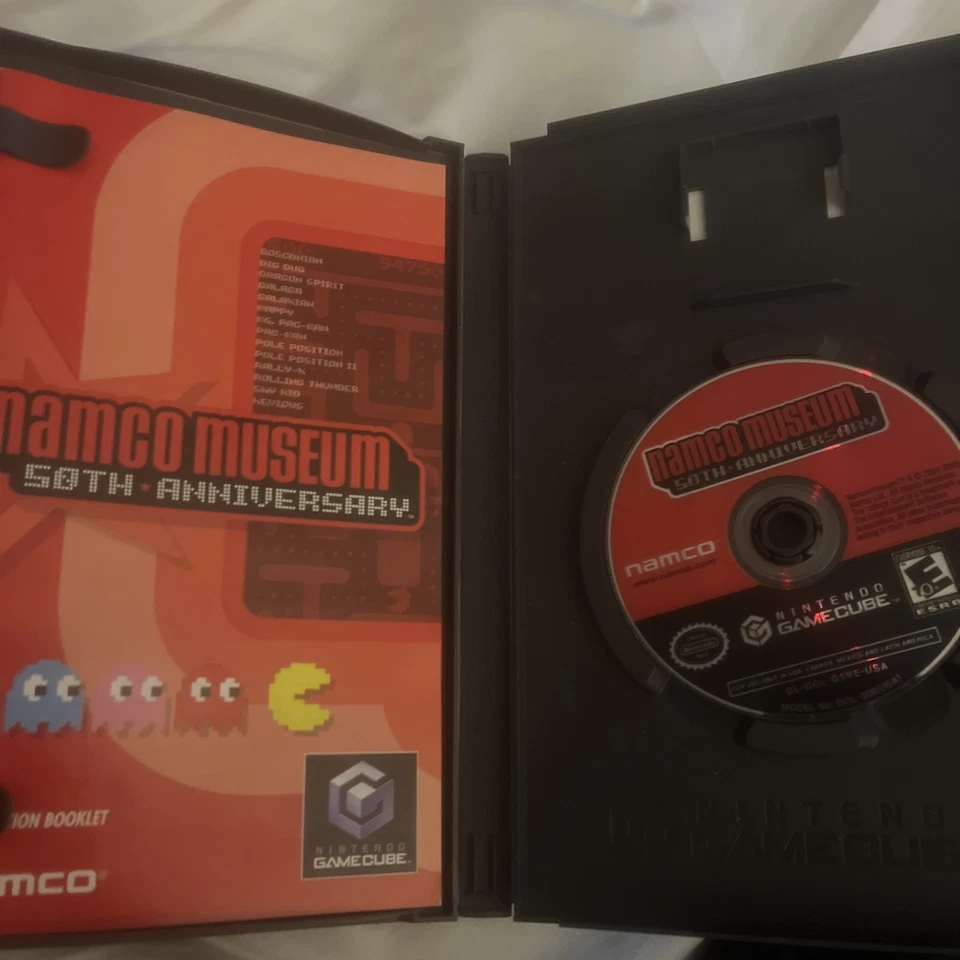 Namco Museum 50th Anniversary (Nintendo GameCube, 2005) Tested & Working CIB  - Image 3 of 4