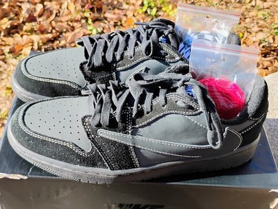 Size 10 - Jordan 1 Retro Low OG SP x Travis Scott Black Phantom