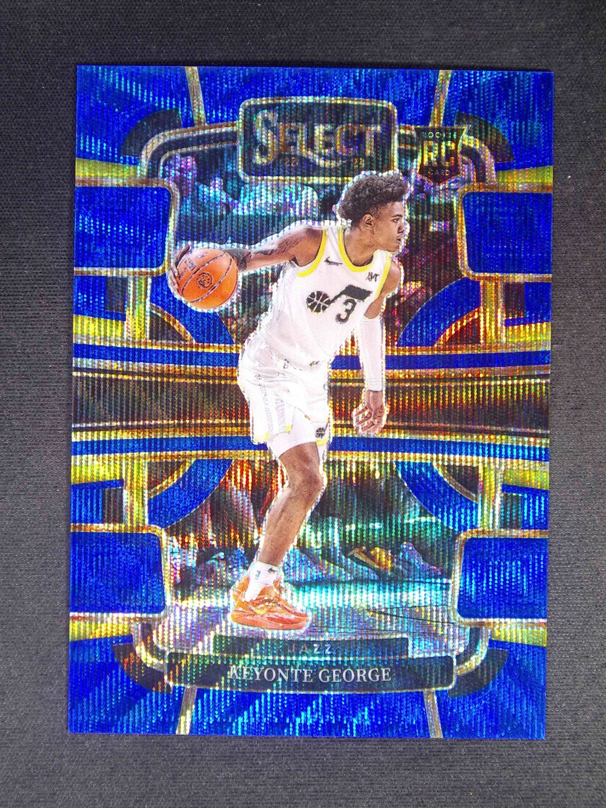 75/75≈1/1 2023-24 Panini Select Keyonte George #75 Concourse RC Rookie Blue Wave