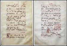 Antiphonar Antiphonary Pergament vellum Handschrift manuscript 15c LXVII