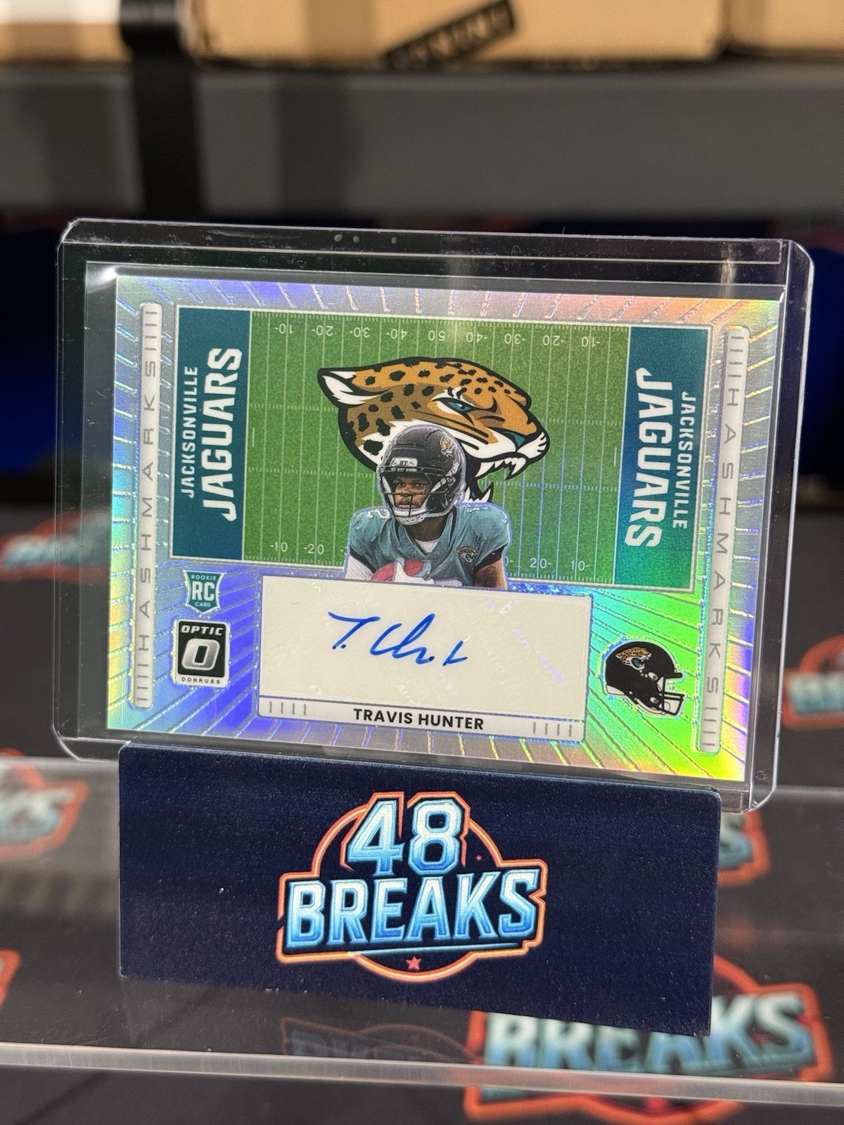 2025 Panini Donruss Optic Football Travis Hunter HASHMARKS Rookie Auto HM-TH