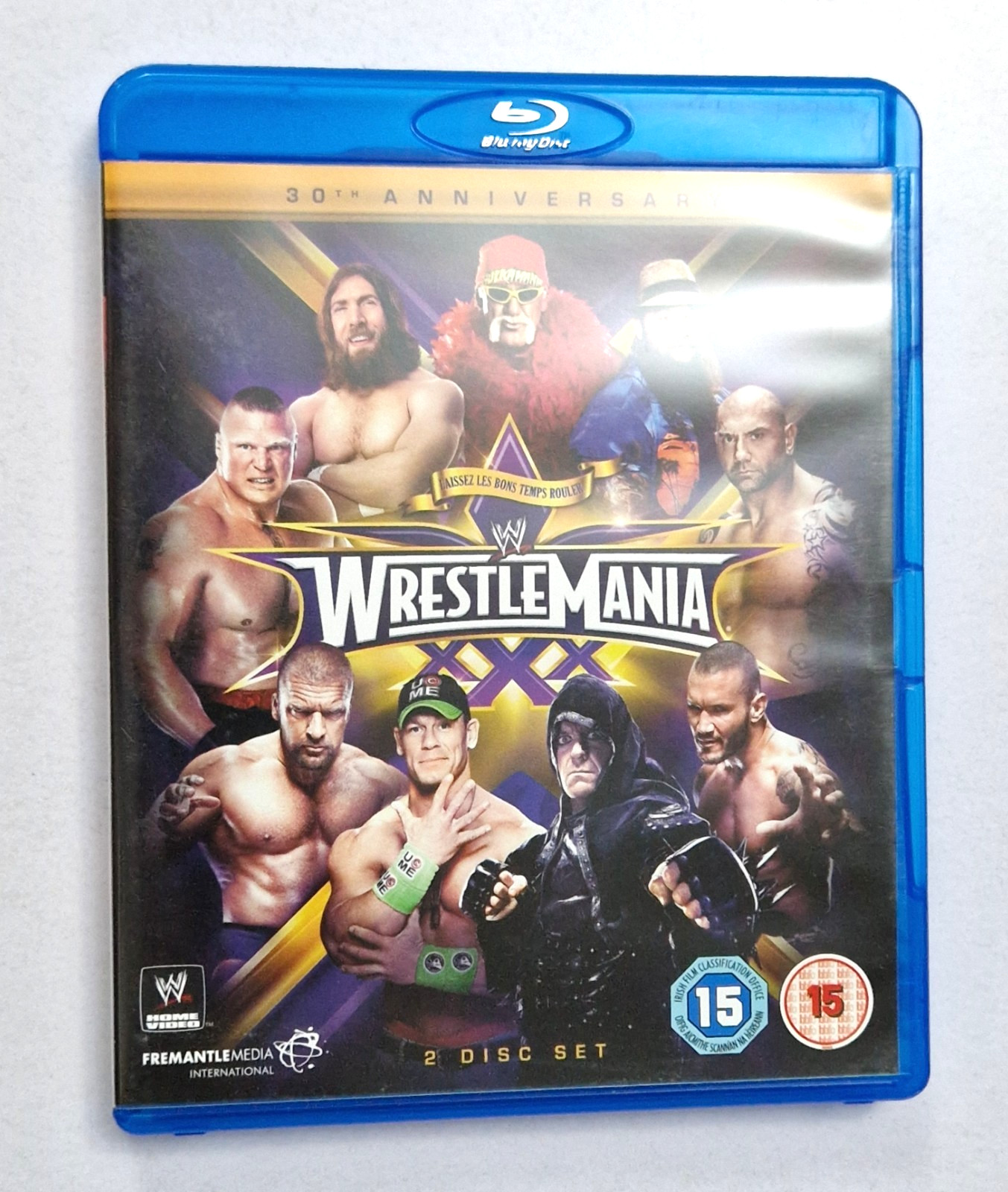 WrestleMania 30 XXX BLU RAY 30th Anniversary WWE Wrestling