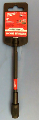  Milwaukee Shockwave 6'' Impact Locking Bit Holder # 48-32-4532  NEW
