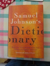 Samuel Johnson's Dictionary edited by Jack Lynch