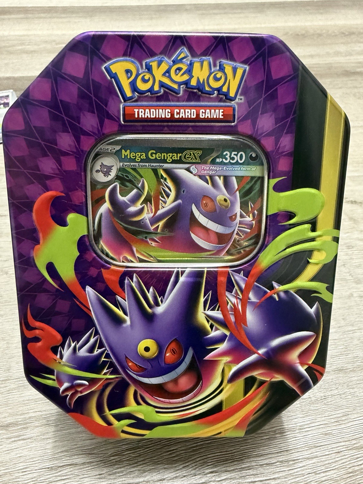 Pokemon TCG Mega Gengar ex Moonlit Tin OPENED New 2026 WITH PROMO CARD