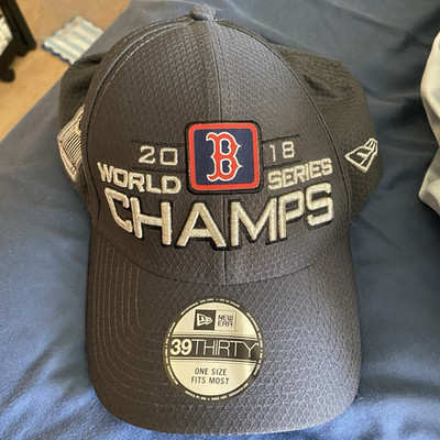 New Era 39THIRTY Black Boston Red Sox World Series Champs Cap, One Size