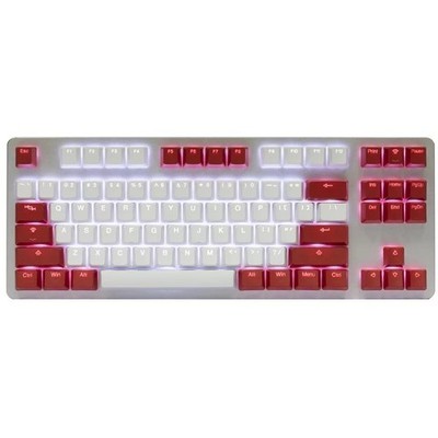 Tai-Hao PBT Hintergrundbeleuchtung 114 Tasten Doppelschuss Tastenkappen - Rot Alarm - C12WR203