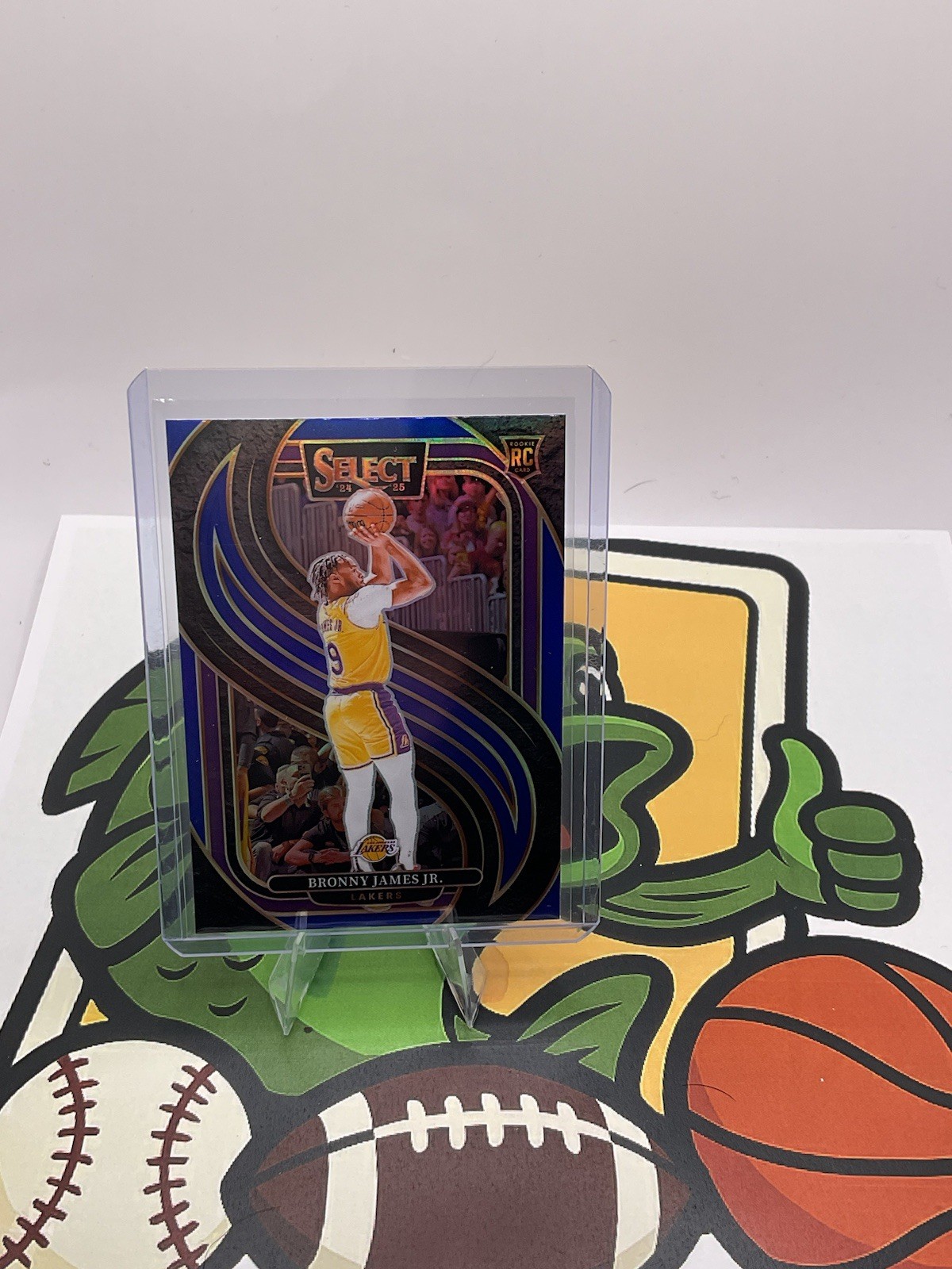 Bronny James Jr. 2024-25 Select Blue Premier Level Prizm #179 ROOKIE CARD