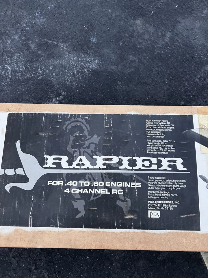 NUEVO KIT MODELO AVIÓN RC 4 CANALES PINZA PICA VINTAGE PARA MOTORES .40 A .60 Foto 2 de 4