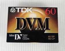 New TDK Mini DVC 60 Minute Camcorder Tape