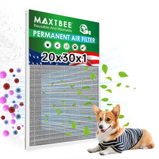 Maxtbee 20X30X1 Air Filter Electrostatic Filter Reusable Washable Hvac Ac