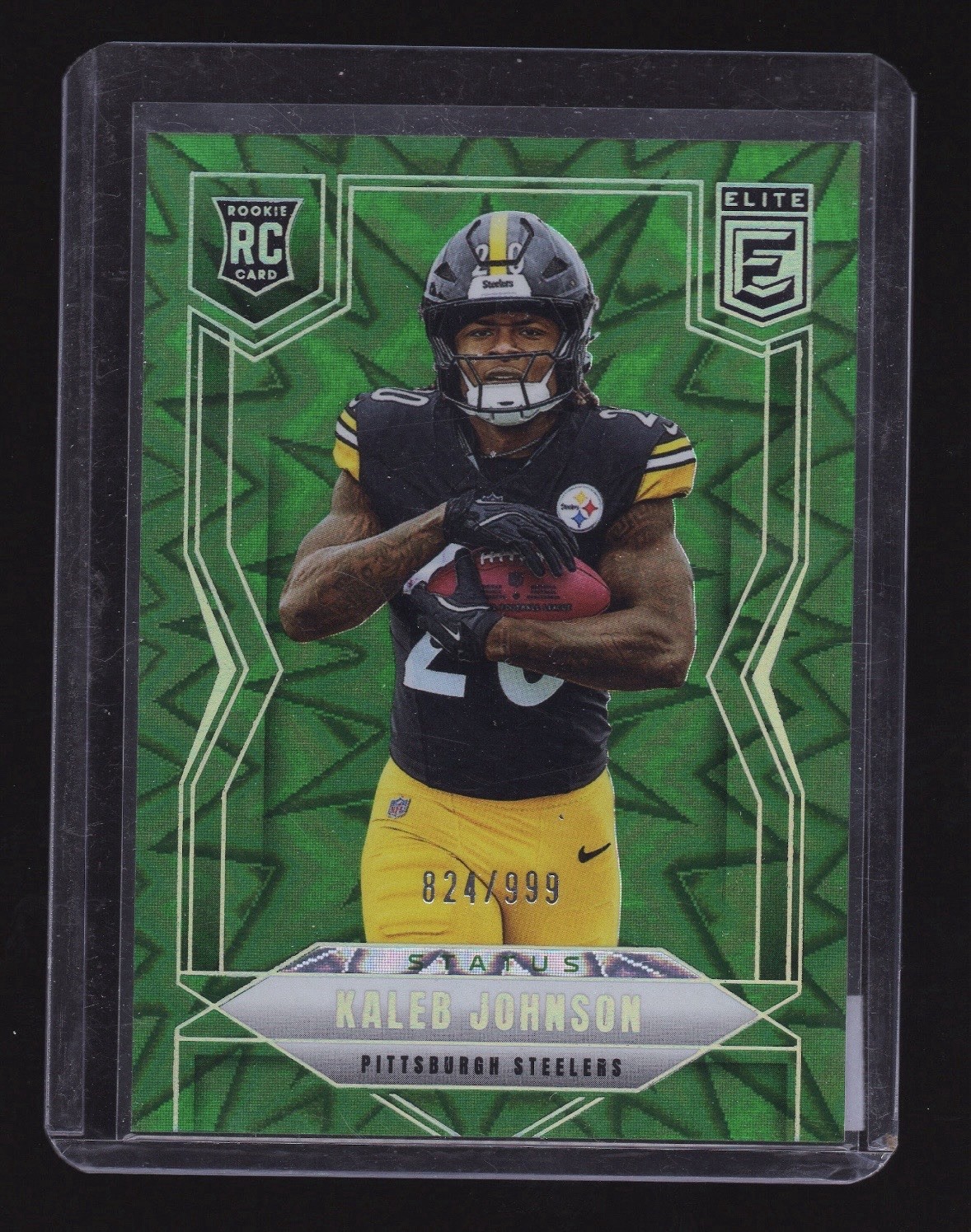 2025 Panini Donruss Elite Rookies Kaleb Johnson #127 Status Explosion /999 (RC)