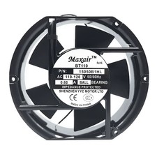 Maxair 17251 110v 0.60A BT110 BT15050B1HL 17.2 cm Cabinet AC Cooling Fan