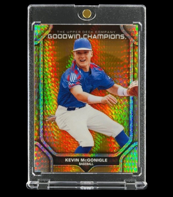 KEVIN MCGONIGLE ROOKIE RARE ORANGE HYPER REFRACTOR /349 2024 Upper Deck - Tigers