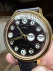 Timex Vintage 1975 Marlin Telephone Dial Round Case 35MM Runs Good