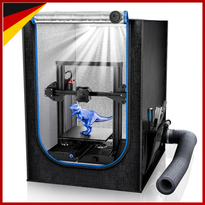 Druckerhaube für Anycubic Kobra 550x650x750mm mit Belüftungsset und Hygrometer