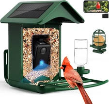 ® BL01 Bird Feeder with Camera Solar Powered, Free AI Smart Camera Bird Feeder w