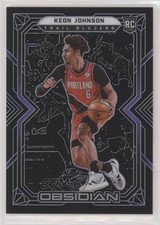 2021-22 Panini Obsidian Electric Etch Purple /99 Keon Johnson #187 0w77