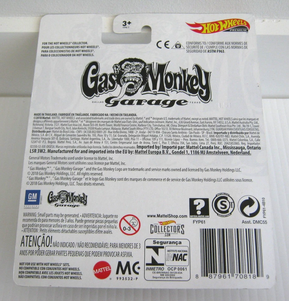 Hot Wheels Premium - Gas Monkey Garage - Corvette 68 - 2018 - Real Riders Foto 3 de 3