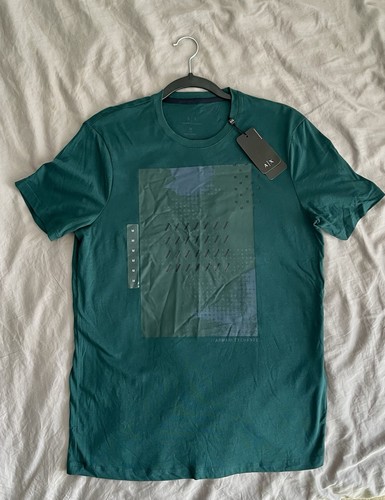 Armani Exchange M Green T-Shirt, Pima Cotton MSRP-$45 New-w-Tags, Unworn