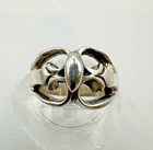 Vintage Mexico .925 Sterling Silver Mod Design Ring Size 7.5