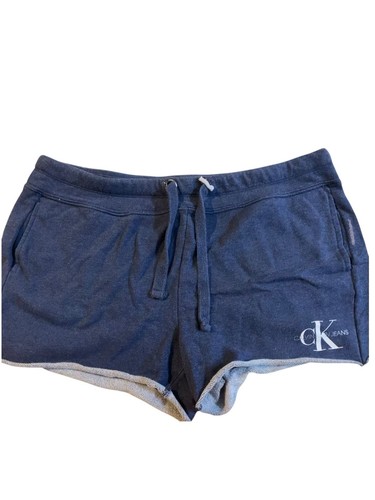 Calvin Klein Jeans - Sweat Shorts Size L Gray, Leisure Comfy Womans
