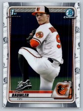 2020 Bowman Draft #BD-117 Carter Baumler Chrome  Baltimore Orioles