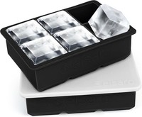 EiswüRfelform Silikon Xxl 6-Fach Bpa-Frei GroßE EiswüRfel FüR Whisky Cocktail