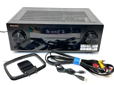 Pioneer VSX-522-K HDMI 5.1 400-Watt AV Receiver (NO REMOTE) + AV Cables, Antenna