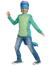 Disney Pixar Luca Halloween Costume Sea Monster Blue Kids Dress Up Size 4-6 NEW