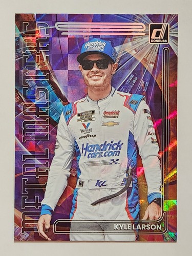 2023 Panini Donruss NASCAR Racing Metal Masters Insert #MM3 Kyle Larson Checkers