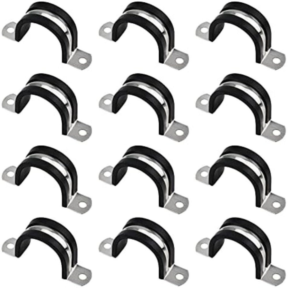 Supporto a U INCREWAY 38mm Inox 304 Rivestito EPDM - 12pz per Nautica