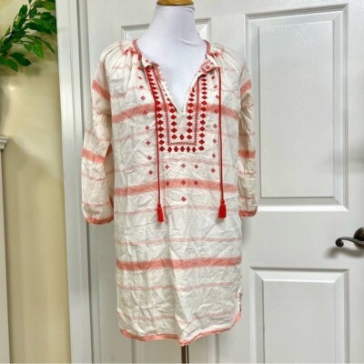 sachin and babi light blue dress J.Crew Boho cottagecore Long Sleeve Mini Dress Summer Spring cotton women's  XS