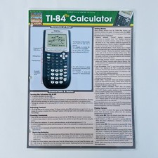 Ti 84 Plus Calculator Quick Study Academic Hardcover 2013 by BarCharts Inc.