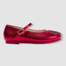 $250 Sophia Webster Mini Kid's Girl's Red Amora Ballerina Flat Shoes Size 30