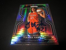 TIANNA HAWKINS SIGNED AUTOGRAPHED 2022 PANINI HYPER PRIZM WNBA CARD #66 MYSTICS