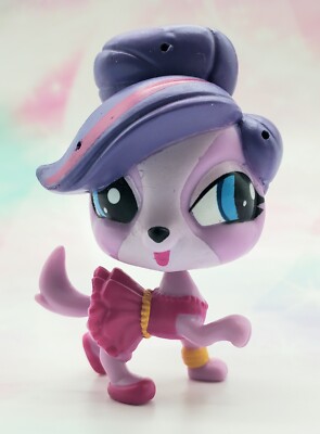 Littlest Pet Shop Authentic # 3688 Zoe Trent Purple Pink Spaniel