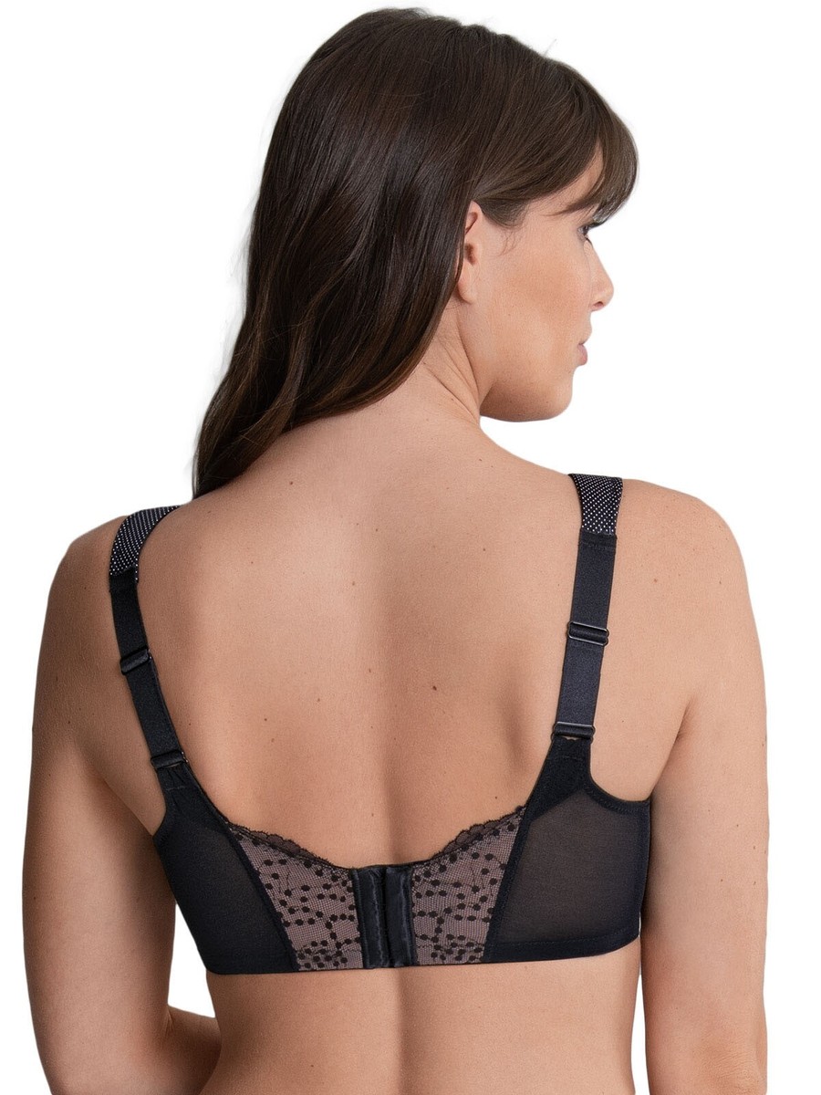 Anita Women's Support Bra Orely 5882 – Wire-Free Comfort Bra With Lace Detail, Black 38E - View #7