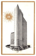 New York Americana Hotel Gold Border - A51