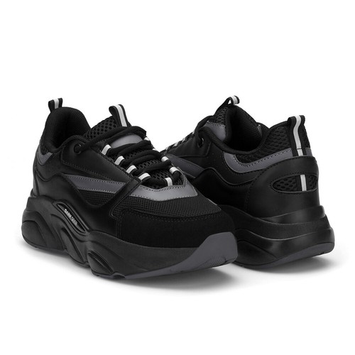 Women's Chunky Sneakers Stylish High Top Comfy Lightweight Men's Sports Trainers - Picture 4 of 17