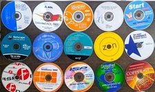 Lot of 5 RANDOM Discs - America Online (AOL) & other Internet CDs !