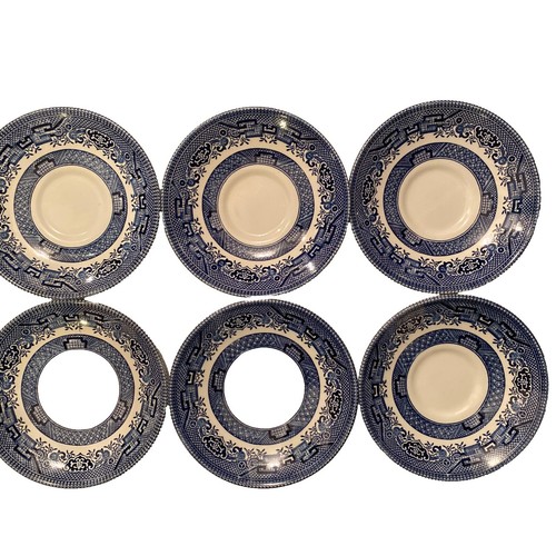 Upsala Ekeby Gefle Sweden MCM Amanita Blue 7.25