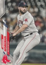 BRANDON WORKMAN TOPPS MINI ON DEMAND BASE BOSTON RED SOX #498 2020 20