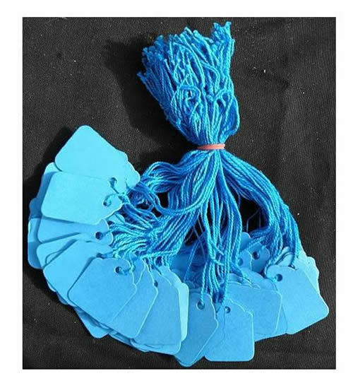 Kraft Pre-Strung String Tags Swing Price Tickets Jewellery Tie On - View #2