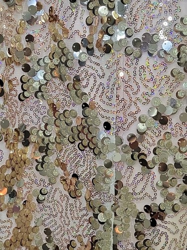 Franki By Francescas Dress Girls 14 Gold Sequins Sleeveless Tank Dressy Holiday - Picture 13 of 14