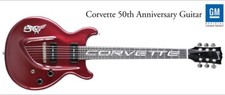 CORVETTE 50TH ANNIVERSARY  GIBSON LES PAUL GUITAR HAT LAPEL PIN