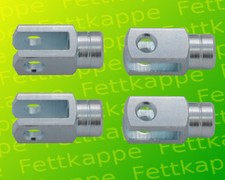 4 x Gabelkopf - Gabelgelenk 4x8 DIN71752 - M4 Linksgewinde!! 